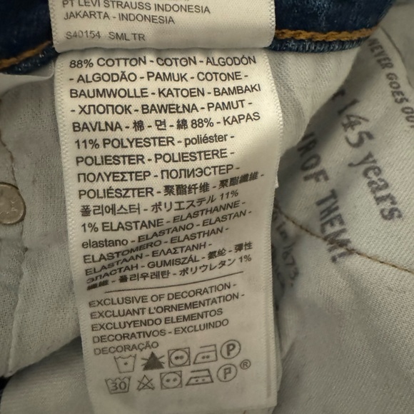 Levi's 511 Slim Tapered, Men's 30x32 Washed Blue Denim - Picture 6 of 6